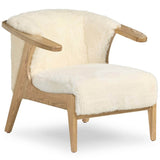 Fabian Chair, Cream Shearling by Four hands