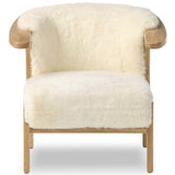 Fabian Chair, Cream Shearling by Four hands