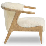 Fabian Chair, Cream Shearling by Four hands