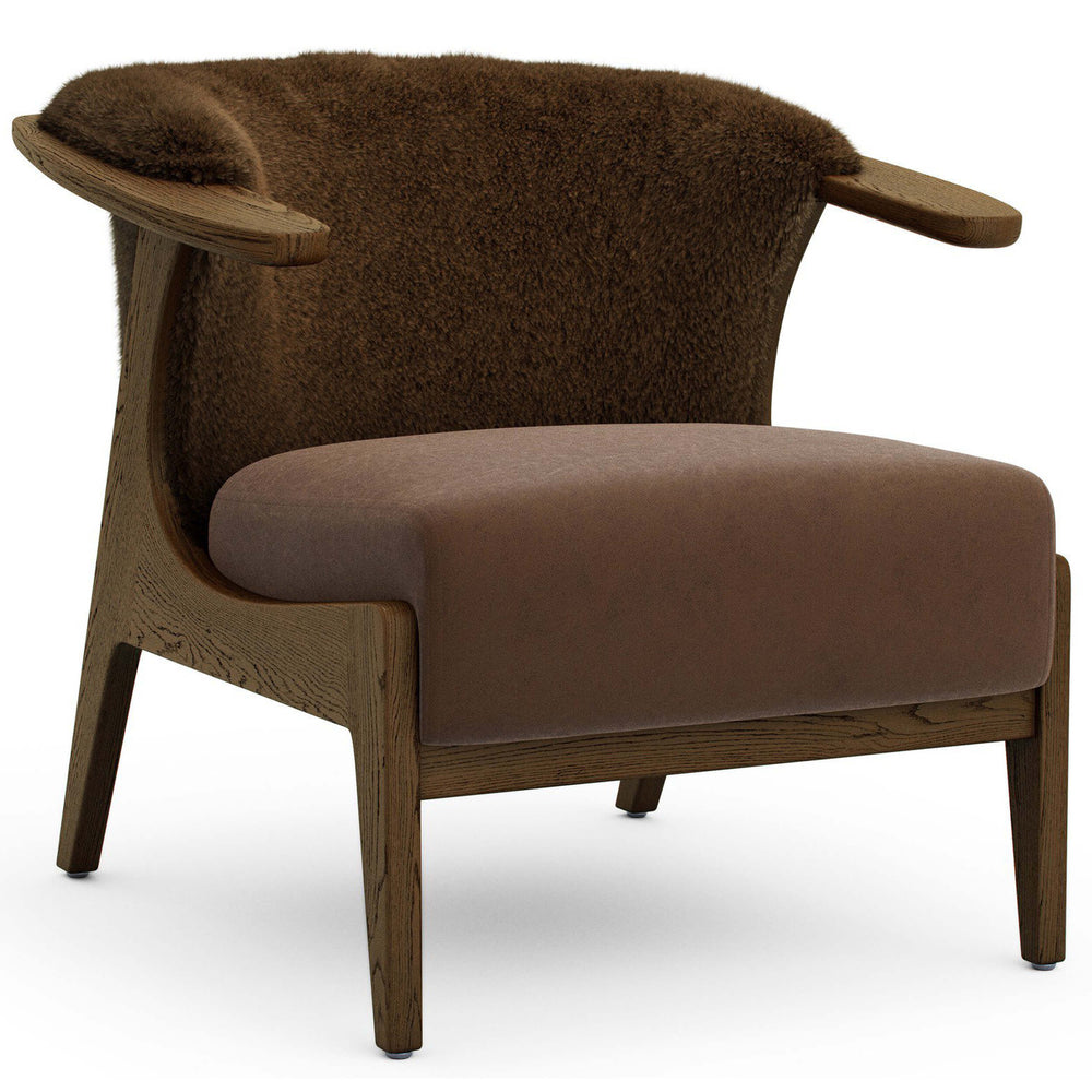 Fabian Leather Chair, Maestro Cigar by Four Hands-Furniture - Chair-High Fashion Home