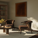 Fabian Leather Chair, Maestro Cigar by Four Hands-Furniture - Chair-High Fashion Home