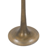 Fabiana Round Accent Table, Brass-Furniture - Accent Tables-High Fashion Home