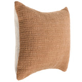 Fable Lumbar Pillow, Cognac Brown-Accessories-High Fashion Home