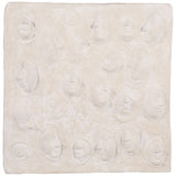 Faces Wall Art, Distressed White-Accessories-High Fashion Home