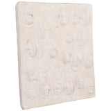 Faces Wall Art, Distressed White-Accessories-High Fashion Home