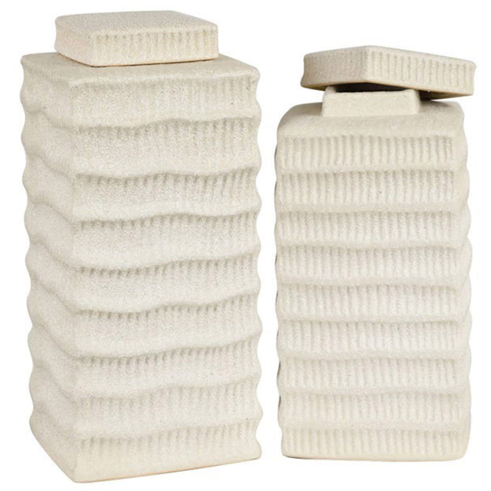 Fairfax Containers, Off-White, Set of 2-Accessories-High Fashion Home