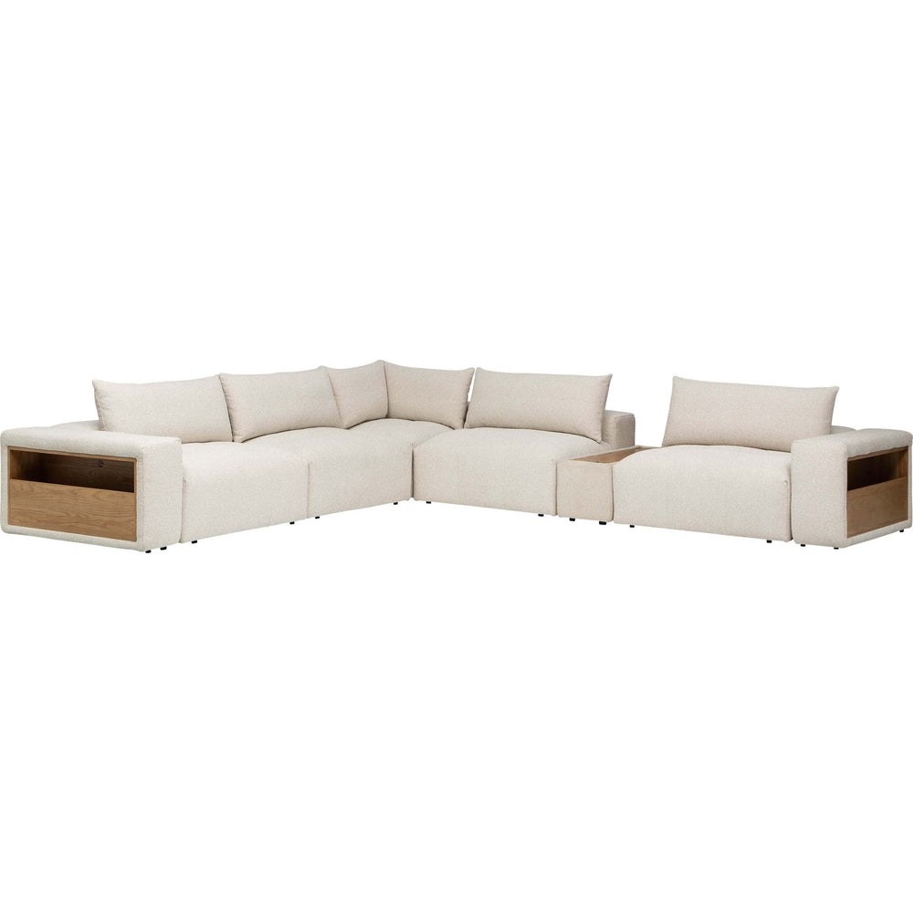 Farley 8 Piece Sectional, Tasmin Linen-Furniture - Sofas-High Fashion Home