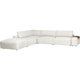 Farley Sectional w/Ottoman, Nomad Snow