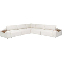 Farley Sectional w/Ottoman, Nomad Snow