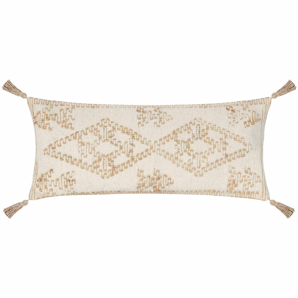 Farm Lumbar Pillow, Ivory/Natural