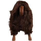 Faux Fur Sheep, Brown-Accessories-High Fashion Home