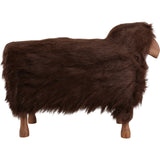 Faux Fur Sheep, Brown-Accessories-High Fashion Home