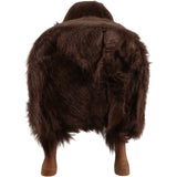Faux Fur Sheep, Brown-Accessories-High Fashion Home