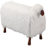 Faux Fur Sheep, White-Accessories-High Fashion Home