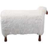 Faux Fur Sheep, White-Accessories-High Fashion Home