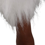 Faux Fur Sheep, White-Accessories-High Fashion Home