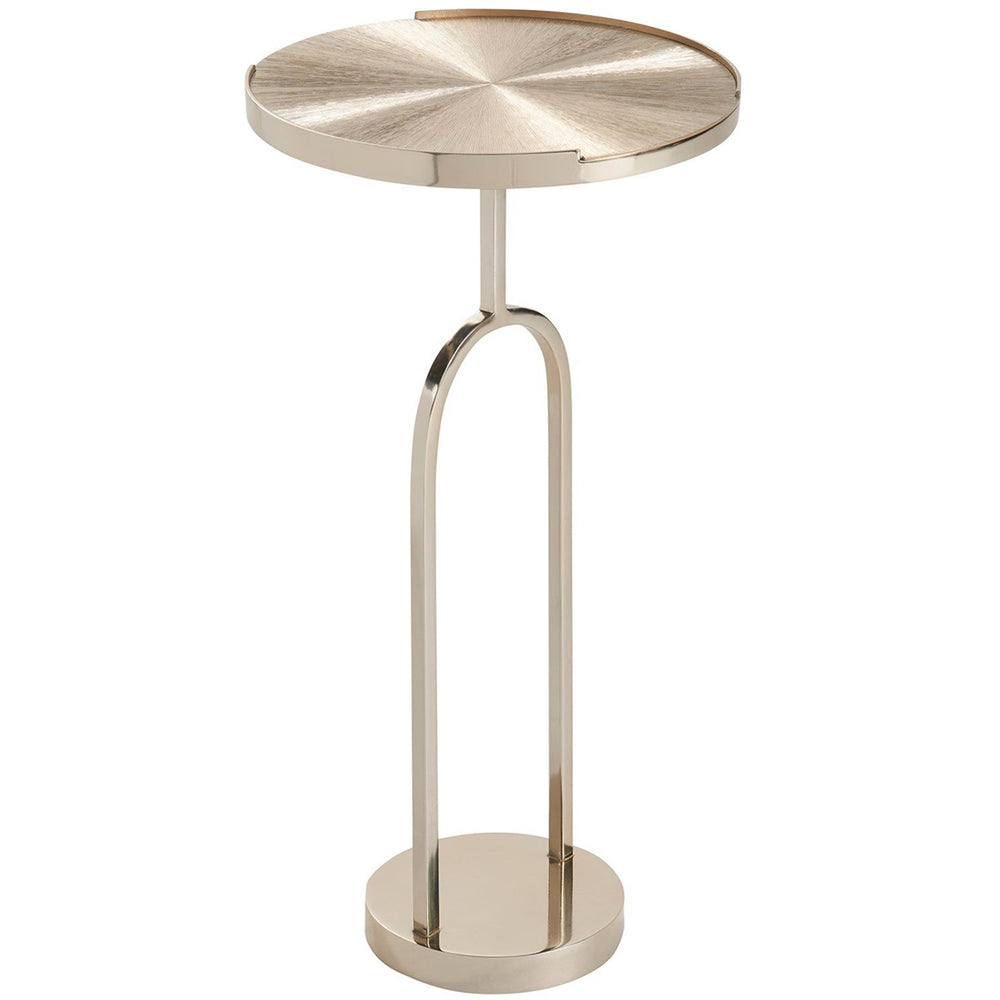 Fawn Martini Table, Champagne Gold-Furniture - Accent Tables-High Fashion Home