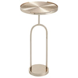 Fawn Martini Table, Champagne Gold-Furniture - Accent Tables-High Fashion Home