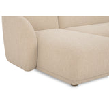 Faye Left Sectional, Beige Boucle-Furniture - Sofas-High Fashion Home