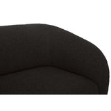 Faye Left Sectional, Black Boucle-Furniture - Sofas-High Fashion Home