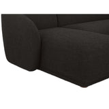 Faye Left Sectional, Black Boucle-Furniture - Sofas-High Fashion Home