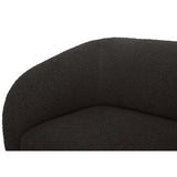 Faye Right Sectional, Black Boucle-Furniture - Sofas-High Fashion Home