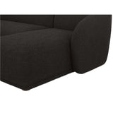 Faye Right Sectional, Black Boucle-Furniture - Sofas-High Fashion Home