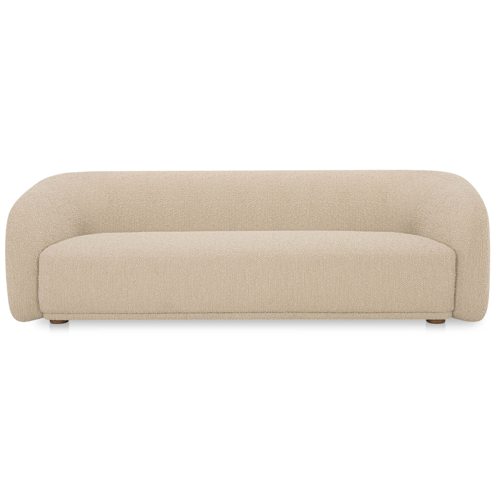Faye Sofa, Beige Boucle-Furniture - Sofas-High Fashion Home