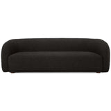 Faye Sofa, Black Boucle-Furniture - Sofas-High Fashion Home