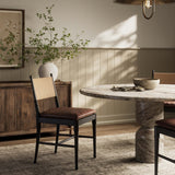 Fayth Dining Chair, Dulane Mahogany/Stained Black, Set of 2 by Four Hands-Furniture - Dining-High Fashion Home