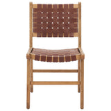 Feder Dining Chair, Brown, Set of 2-Furniture - Chairs-High Fashion Home