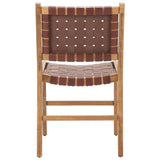 Feder Dining Chair, Brown, Set of 2-Furniture - Chairs-High Fashion Home