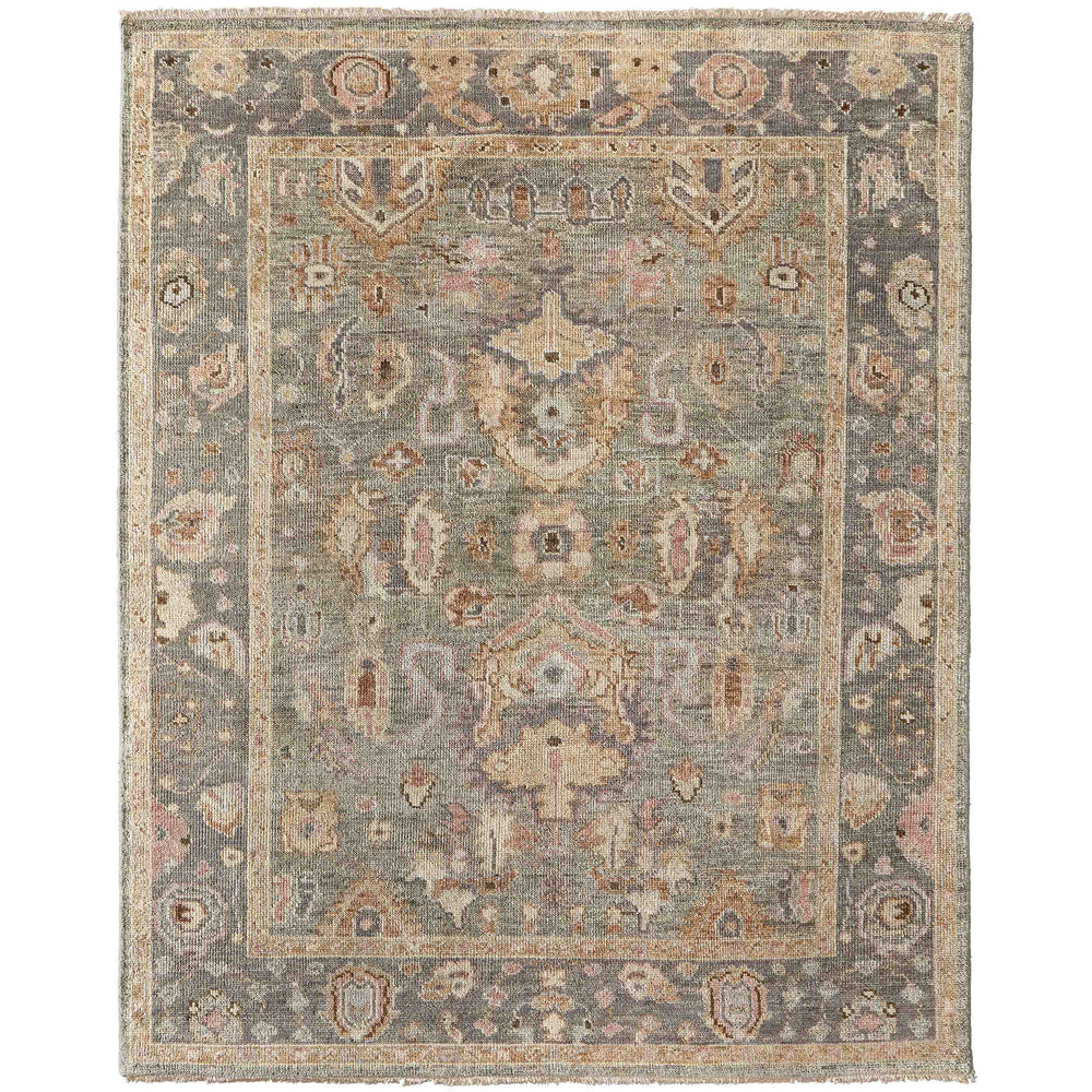 Feizy Rug Carrington 6504F, Gray/Pink-Rugs1-High Fashion Home