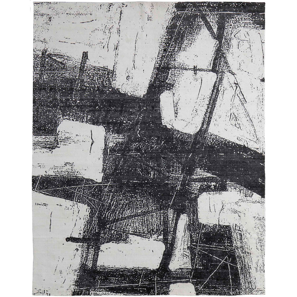Feizy Rug Coda 8927F, Black/White-Rugs1-High Fashion Home