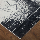 Feizy Rug Coda 8927F, Black/White-Rugs1-High Fashion Home