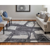 Feizy Rug Coda 8927F, Black/White-Rugs1-High Fashion Home