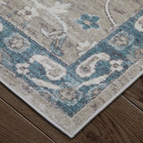 Feizy Rug Dartmouth 39QLF, Gray/Multi-Rugs1-High Fashion Home