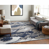 Feizy Rug Gaspar 39KTF, Gray/Blue-Rugs1-High Fashion Home