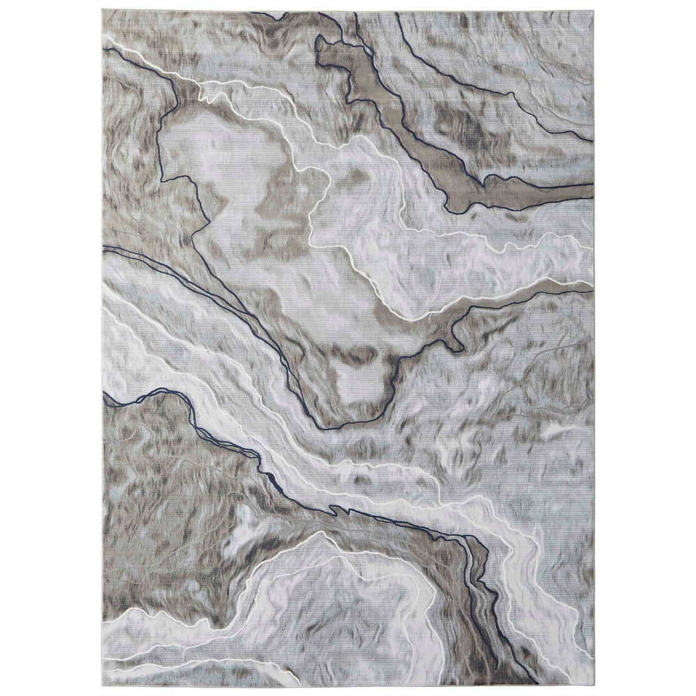 Feizy Rug Gaspar 39KUF, Gray/Ivory-Rugs1-High Fashion Home