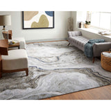 Feizy Rug Gaspar 39KUF, Gray/Ivory-Rugs1-High Fashion Home