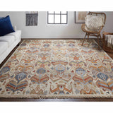 Feizy Rug Leylan 0563F, Ivory/Multi-Rugs1-High Fashion Home