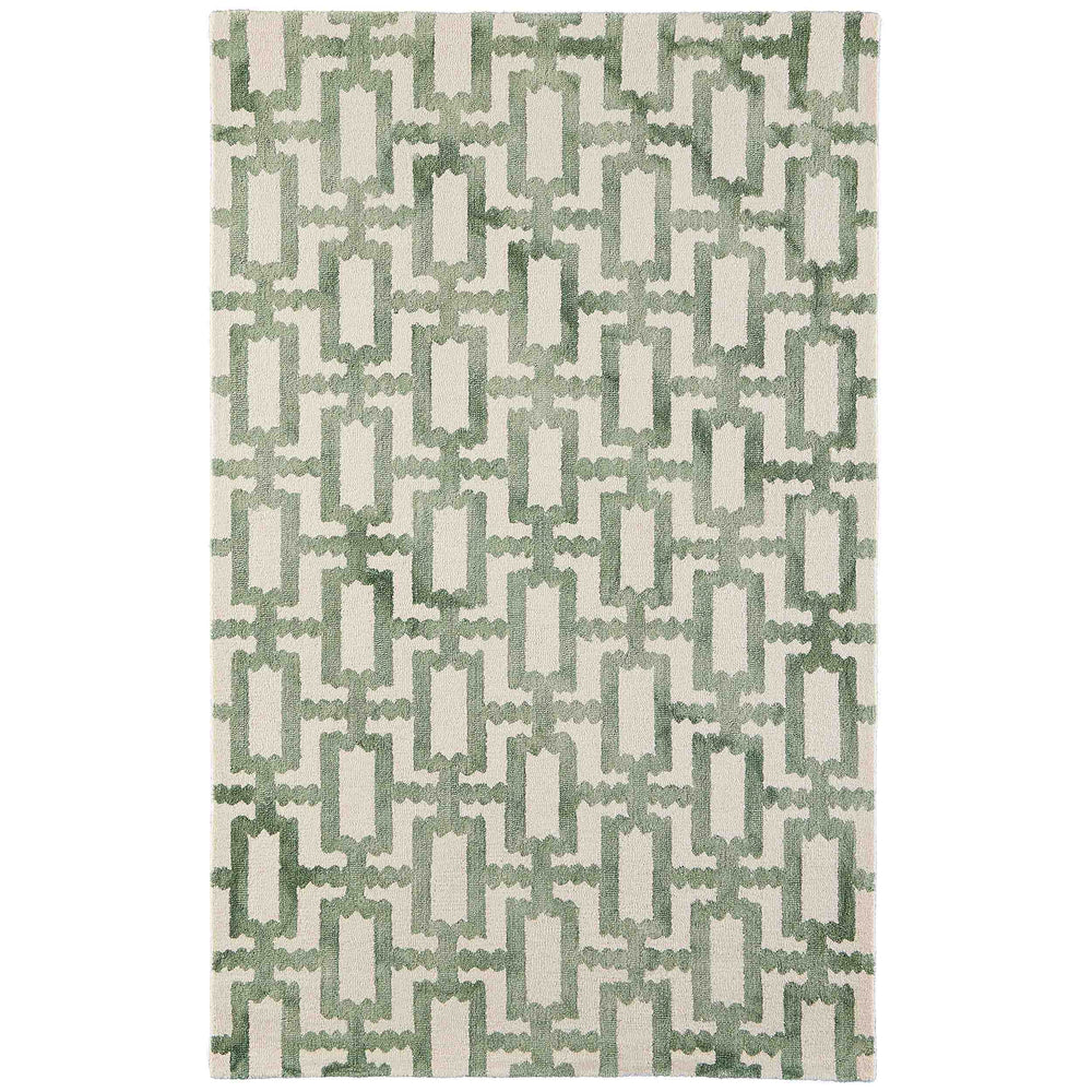 Feizy Rug Lorrain 8919F, Green/Ivory-Rugs1-High Fashion Home