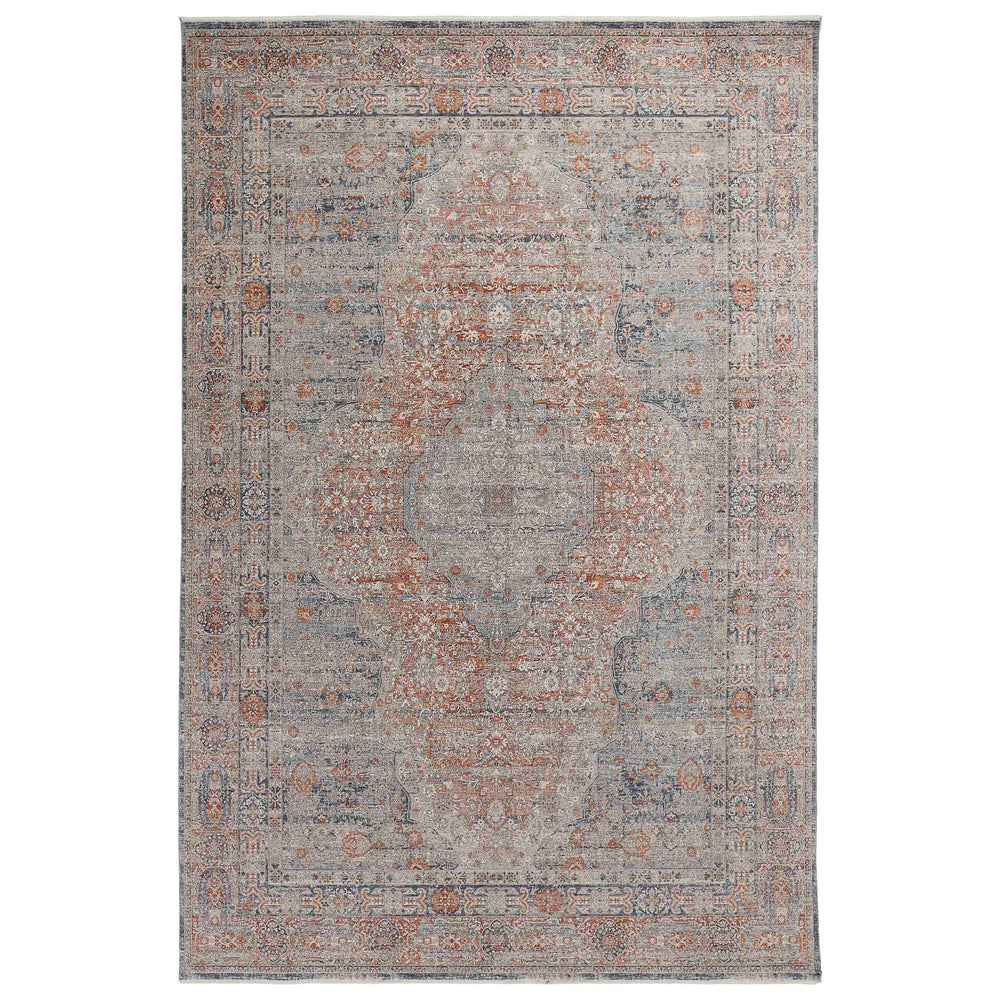 Feizy Rug Marquette 3778F, Rust/Blue-Rugs1-High Fashion Home