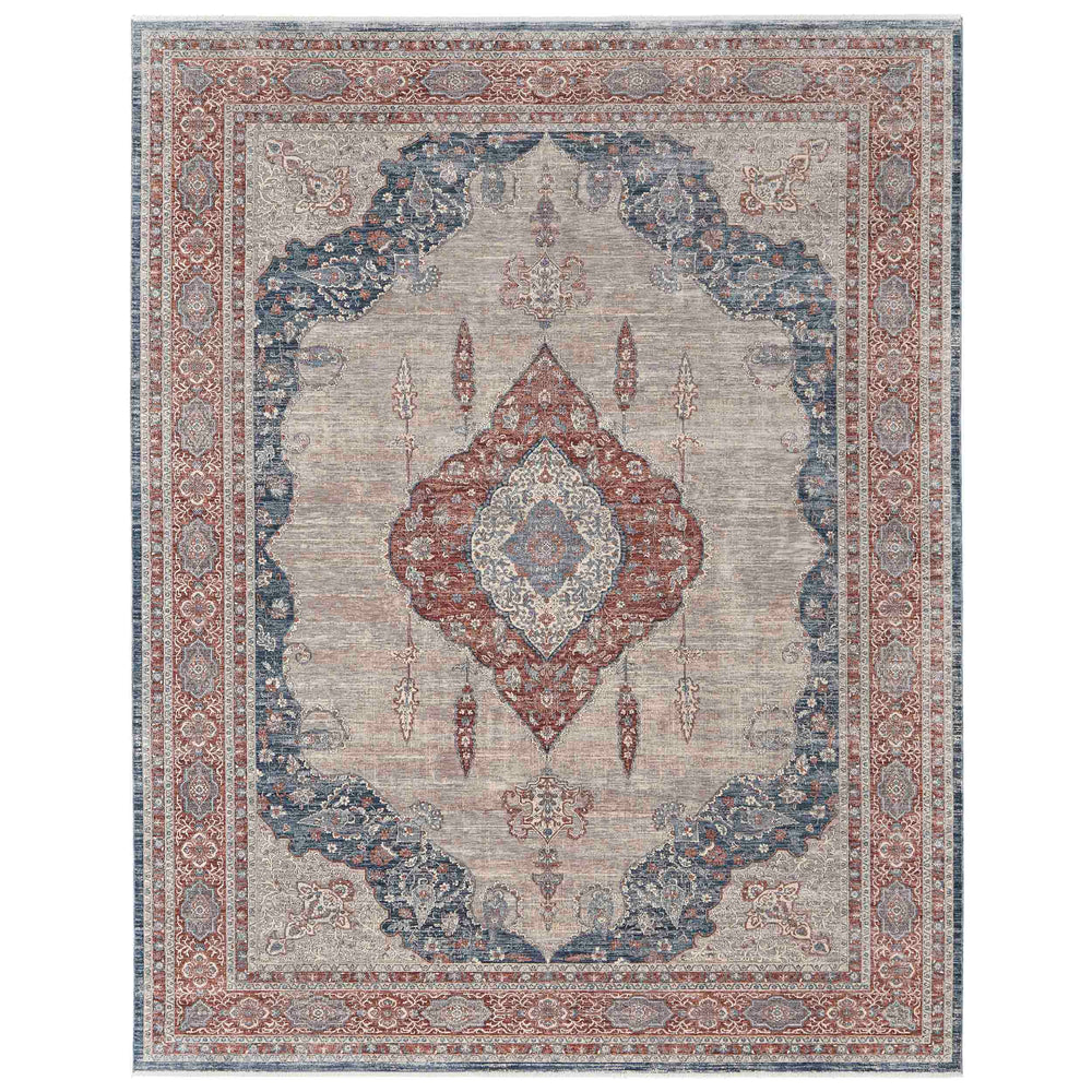 Feizy Rug Marquette 39GRF, Gray/Multi-Rugs1-High Fashion Home