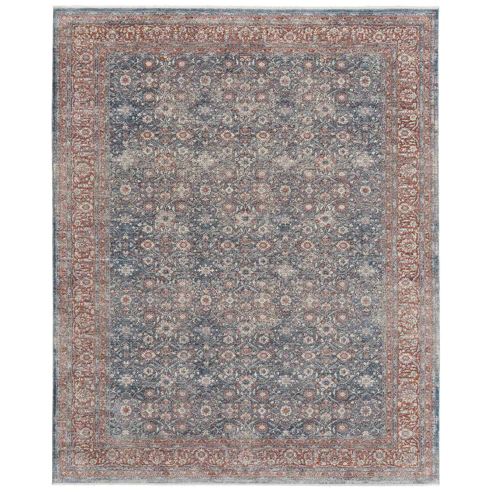 Feizy Rug Marquette 39GTF, Blue/Rust-Rugs1-High Fashion Home
