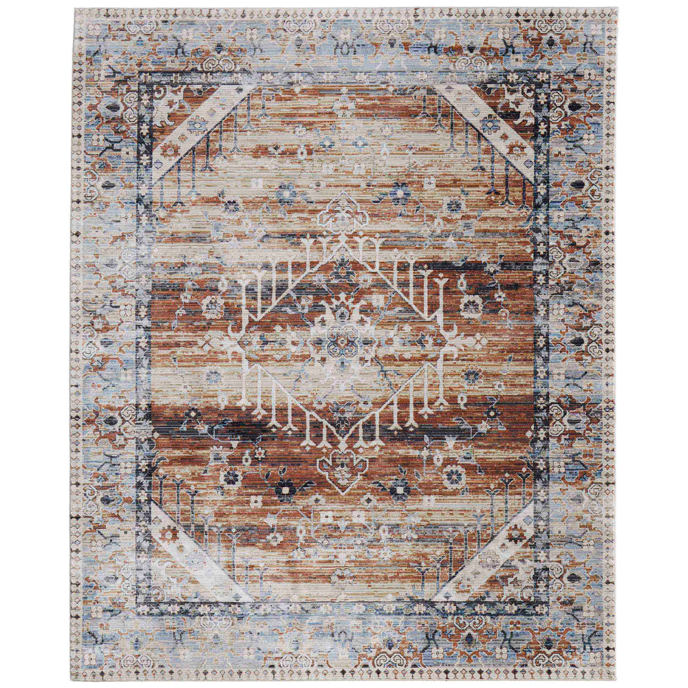 Feizy Rug Melrose 39NZF, Ivory/Rust-Rugs1-High Fashion Home