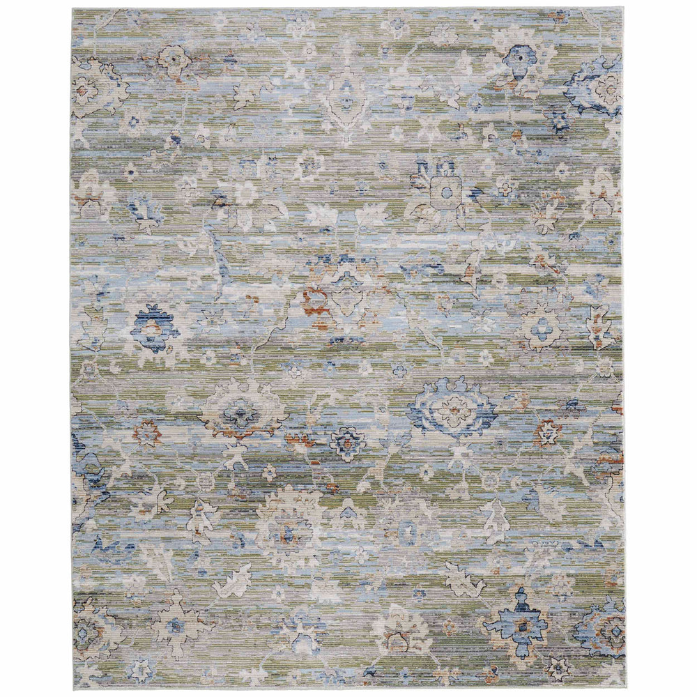 Feizy Rug Melrose 39P3F, Green/Ivory-Rugs1-High Fashion Home