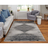 Feizy Rug Micah 39LRF, Black/Silver-Rugs1-High Fashion Home