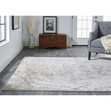 Feizy Rug Parker 3702F, Silver/Ivory-Rugs1-High Fashion Home