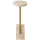 Feranno Accent Table, Beige-Furniture - Accent Tables-High Fashion Home